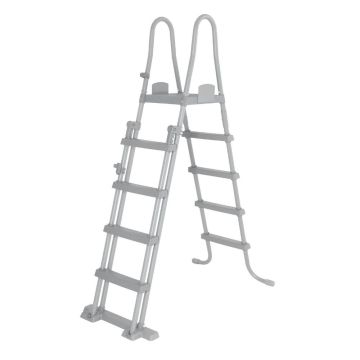 Bestway - Zwembadladder - Staal - Grijs - 132cm hoog