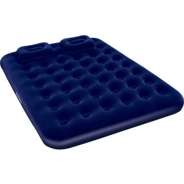 Luchtbed Opblaasbaar Matras met Kussen en Pomp 203x152x22 cm - Bestway