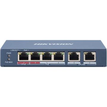 Hikvision DS-3E0106HP-E 6-poorts (4x PoE) Switch