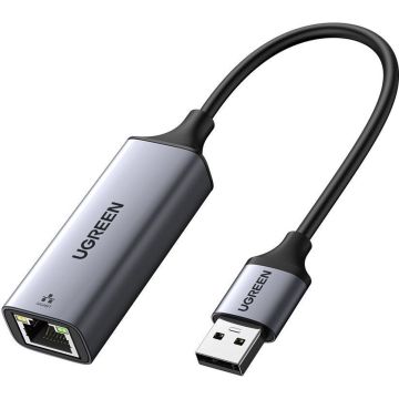 UGREEN USB 3.0 Ethernet Adapter Gigabit Netwerk Adapter Lan RJ45 op 1000 Mbps voor Mac OS Windows 10 8 7 Linux Compatibel met PC Laptop Desktop Switch Xiaomi MiBox enz, Aluminium