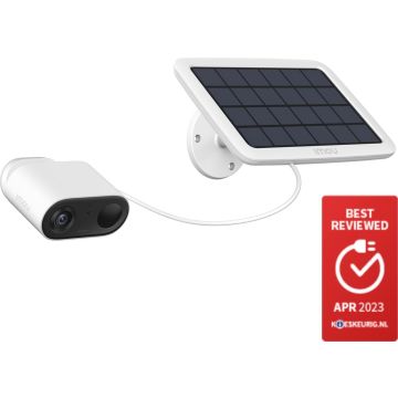 Imou Cell Go Solar Kit - Beveiligingscamera - 5000 mAH accu - 2K (2304 x 1296) - 4GB eMMC - Vlog mode - PIR - Two way speech