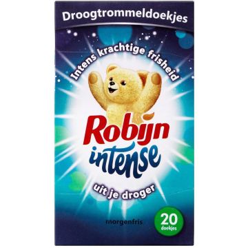 Robijn Morgenfris - 20 stuks - Droogtrommeldoekjes