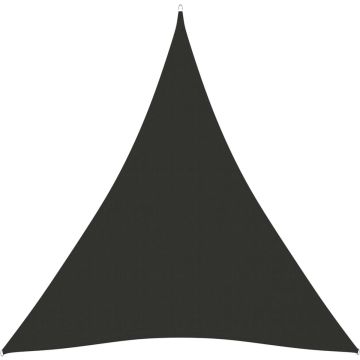 vidaXL Zonnescherm driehoekig 3x4x4 m oxford stof antracietkleurig