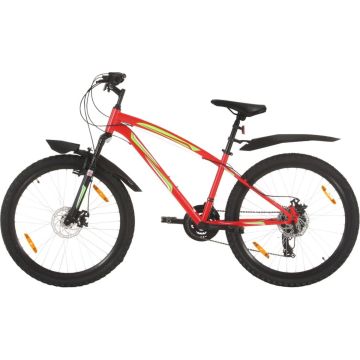 vidaXL Mountainbike 21 versnellingen 26 inch wielen 36 cm rood