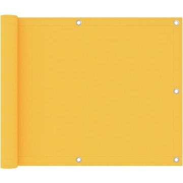 vidaXL Balkonscherm 75x500 cm oxford stof geel
