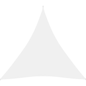 vidaXL Zonnescherm driehoekig 3,6x3,6x3,6 m oxford stof wit