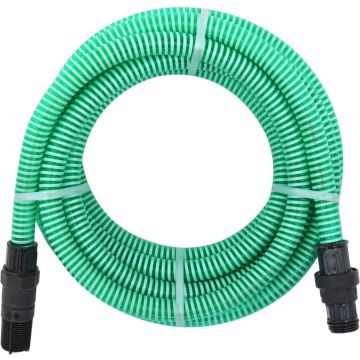 vidaXL Zuigslang met PVC koppelingen 4 m 22 mm groen