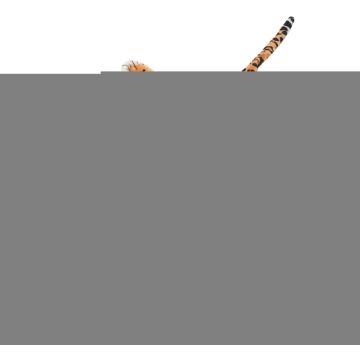 vidaXL Luipaardvloerkleed pluche 139 cm bruin