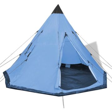 vidaXL Tent 4-persoons blauw