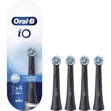 Oral-B iO Ultimate Clean Opzetborstels 4 Stuks Zwart