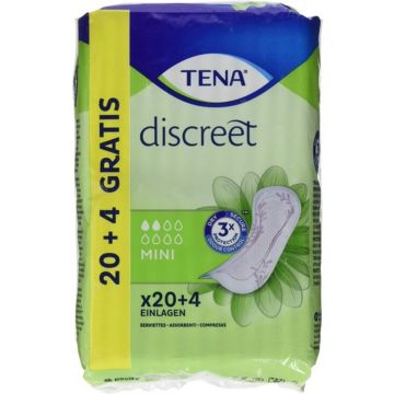 Incontinentie Maandverband Discreet Mini Tena (24 uds)