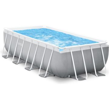 Intex rechthoekig Prism Frame Pool 488x244x107 cm met filterpomp en accessoires 26792GN