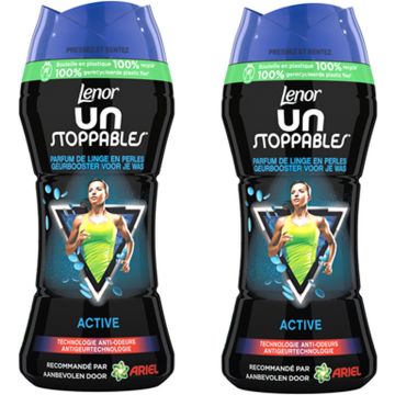 Lenor Unstoppables Actief In-Wash Geurbooster 224g - 2 stuks