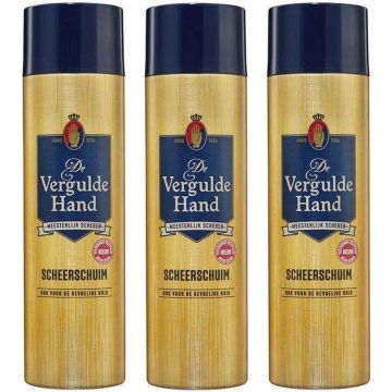 Vergulde Hand Scheerschuim - Voordeelverpakking 3 x 250 ML