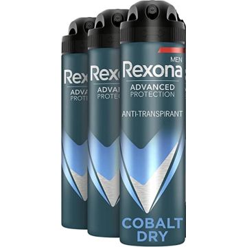 Rexona Deospray Men – Cobalt Dry - Voordeelverpakking 3 x 150 ml