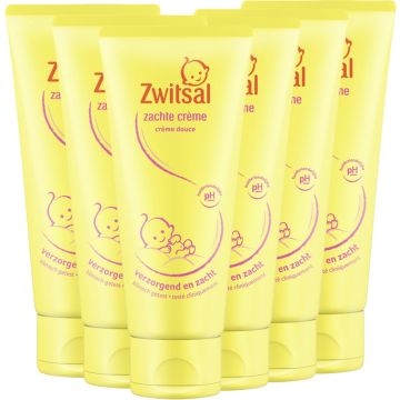 Zwitsal - Zachte Creme - 6 x 100ml - Voordeelverpakking