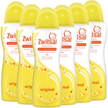 Zwitsal - Deodorant Spray - Orgineel - 6 x 100 ml - Voordeelverpakking