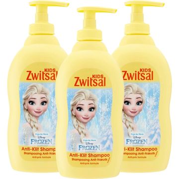 Zwitsal - Disney Frozen - Anti Klit Shampoo - 3 x 400ml - Voordeelpack