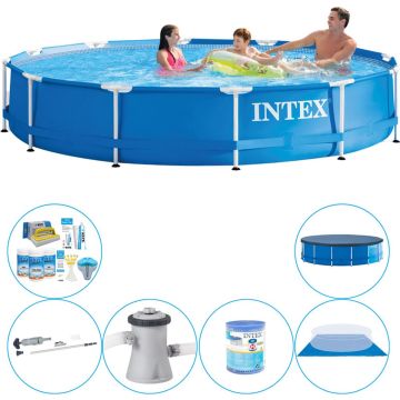 Metal Frame Pool Zwembad Deluxe Deal - 305 x 76 cm