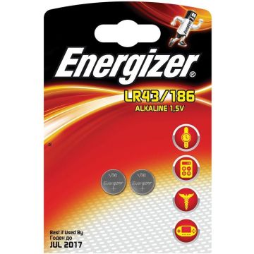 Energizer Alkaline Batterij LR43 1.5 V 2-Blister