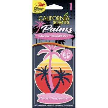 California Scents Palm Tree Luchtverfrisser - Shasta Strawberry