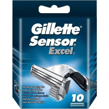 Gillette Sensor Excel Scheermesjes Mannen - 10 Stuks