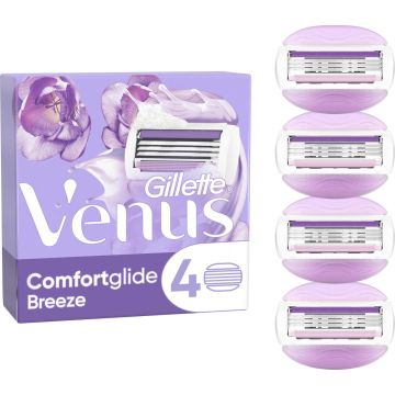 Gillette Venus Comfortglide Breeze Scheermesjes Voor Vrouwen - 4 Navulmesjes