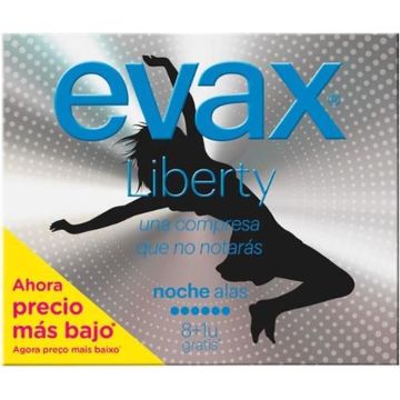 Nacht Maandverband met vleugels Liberty Evax (9 uds)