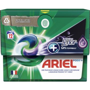 Ariel Pods All-in-One – Lenor Unstoppables 12 stuks