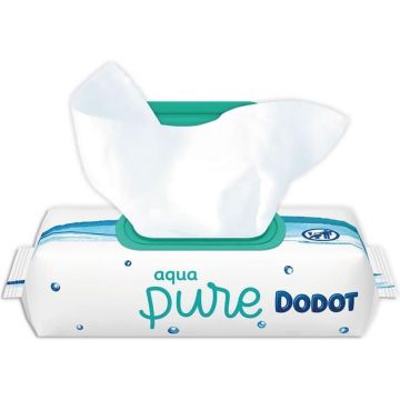 Dodot Aqua Pure Baby Wipes With 99% Water - 1 Pack Of 48 Wipes