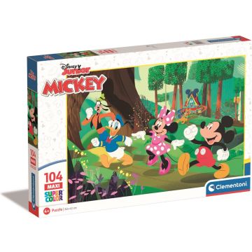 Clementoni - Puzzel 104 Stukjes Maxi Mickey And Friends, Kinderpuzzels, 4-6 jaar, 23772