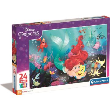 Clementoni - Puzzel 24 Stukjes Maxi Little Mermaid, Kinderpuzzels, 3-5 jaar, 24243