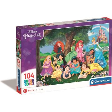 Clementoni - Puzzel 104 Stukjes Disney Princess, Kinderpuzzels, 6-8 jaar, 25743