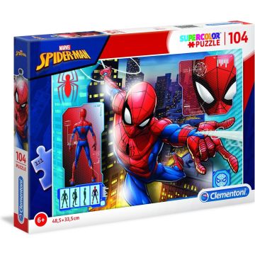 Clementoni Supercolor Spider-man Legpuzzel 104 Stukjes