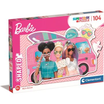 Clementoni Kinderpuzzels, Barbie 104 Stukjes Puzzel, 6-8 jaar - 27162