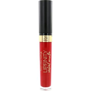 Max Factor Lipfinity Velvet Matte Lippenstift - 025 Red Luxury Rood