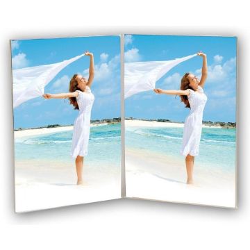 ZEP - Plexiglas Fotolijst Acrylic double verticaal voor foto formaat 2x10x15 - 730246