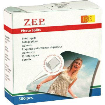 ZEP - Foto plakkers dubbelzijdig 500 stuks - BX500