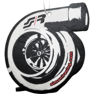 Simoni Racing Luchtverfrisser Turbo 9 X 8 Cm Vanille Zwart/wit