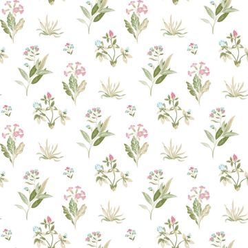 Blooming Garden 6 - Planten - Behang - Wallpaper - Vliesbehang - Roze - 0,53 x 10,05 M.