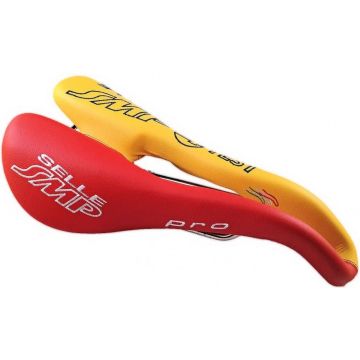 SMP zadel Pro Type Pro geel/rood TESTZADEL