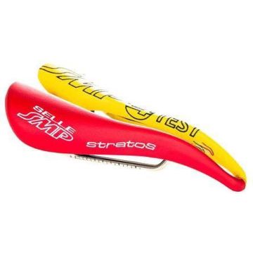 SMP zadel Pro Stratos (geel/rood)