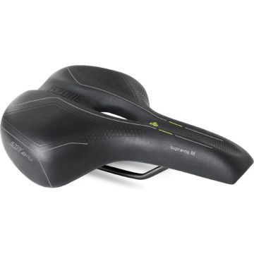 Fietszadel Selle Bassano Suprema 5zone EL Heren met elastomere demping - zwart