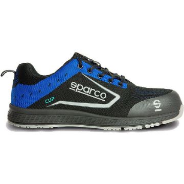 Veiligheidsschoenen Sparco Cup Nraz Blauw/Zwart S1P Zwart/Blauw