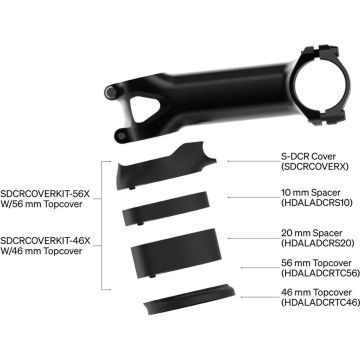 Deda balhoofdstel S-DCR 46mm voor Zero2 en Zero1