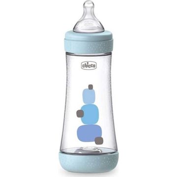 Chicco Bottle Perfect5 4M+300ml Blue Silicone