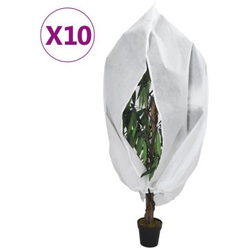 vidaXL-Plantenhoezen-met-ritssluiting-10-st-70-g/m²-1,55x1,55-m