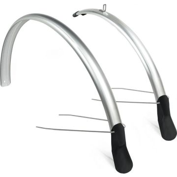 Eurofender Spatbordenset Scatto 26-28 Inch 51 Mm Zilver