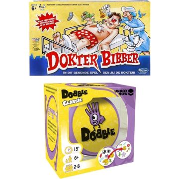 Spellenbundel - 2 Stuks - Dokter Bibber &amp; Dobble Classic