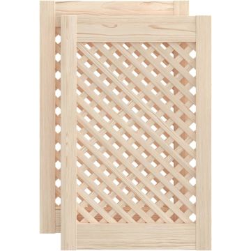 vidaXL-Kastdeuren-met-latwerk-2-st-39,5x61,5-cm-massief-grenenhout